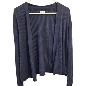 Old Navy Navy Ribbed Open-Front Cardigan Size Xl
